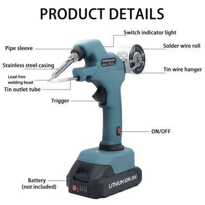 NL106CL DC 18~21V Cordless Soldering Iron Fast Welding Tools For Makita - Electric Soldering Iron by buy2fix | Online Shopping UK | buy2fix