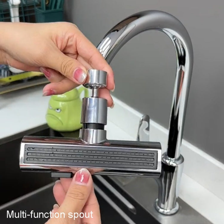 Multi-functional Flying Rain Waterfall Spout Connector Kitchen Faucet Splash Universal Swivel Bubbler, Color: Black - Faucets & Accessories by buy2fix | Online Shopping UK | buy2fix