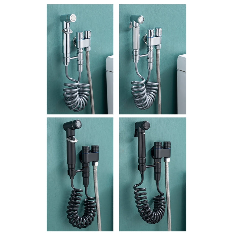 Toilet Mate Booster Flusher Toilet Cleaning Shower Set, Specification: Electroplated Copper Model - Shower Head by buy2fix | Online Shopping UK | buy2fix