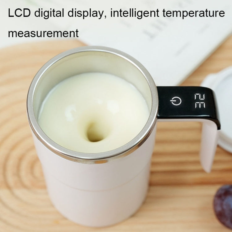 JB-01 Intelligent Temperature Measuring Magnetic LCD Digital Display Automatic Mixing Cup(White) - Coffee Tools by buy2fix | Online Shopping UK | buy2fix