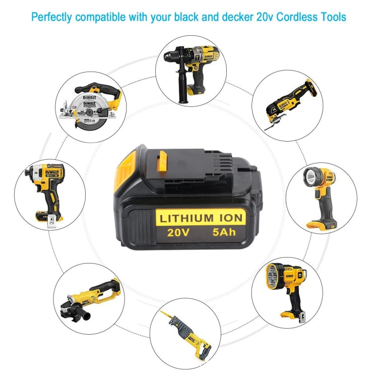 6000mAh For Dewalt DCB180 / DCB181 / DCB200 20V Electrical Tools Spare Battery - Electric Saws & Accessories by buy2fix | Online Shopping UK | buy2fix