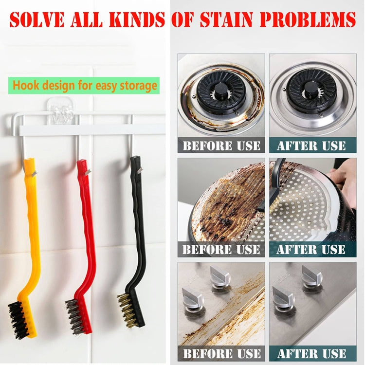 13pcs /Set Multifunctional Kitchen Stove Cleaning Brush Set Range Hood Sink Gap Brush - Cleaning Tools by buy2fix | Online Shopping UK | buy2fix