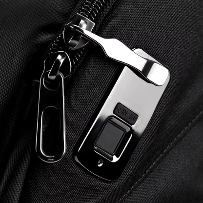 Embedded Luggage Fingerprint Lock USB Charging Super Long Standby Smart Lock(Silver Black) - Padlocks by buy2fix | Online Shopping UK | buy2fix
