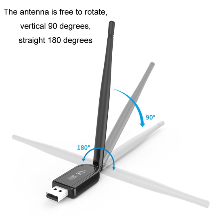 USB Bluetooth 5.1 Computer Adapter 100 Meters Receiving Transmitter - Bluetooth Dongle by buy2fix | Online Shopping UK | buy2fix