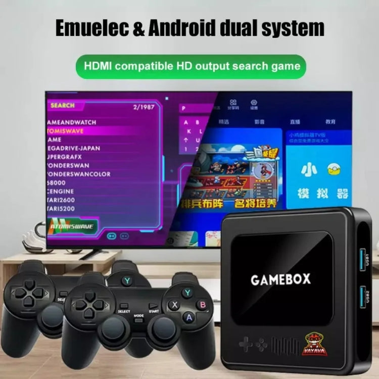 G10 GAMEBOX TV Box Dual System Wireless Android 3D Home 4K HD Game Console Support PS1 / PSP, Style: 256G 60,000+ Games (White) - Pocket Console by buy2fix | Online Shopping UK | buy2fix