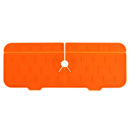 Kitchen Bath Faucet Silicone Drain Mat Sink Splash Proof Silicone Pad(Orange) - Faucets & Accessories by buy2fix | Online Shopping UK | buy2fix