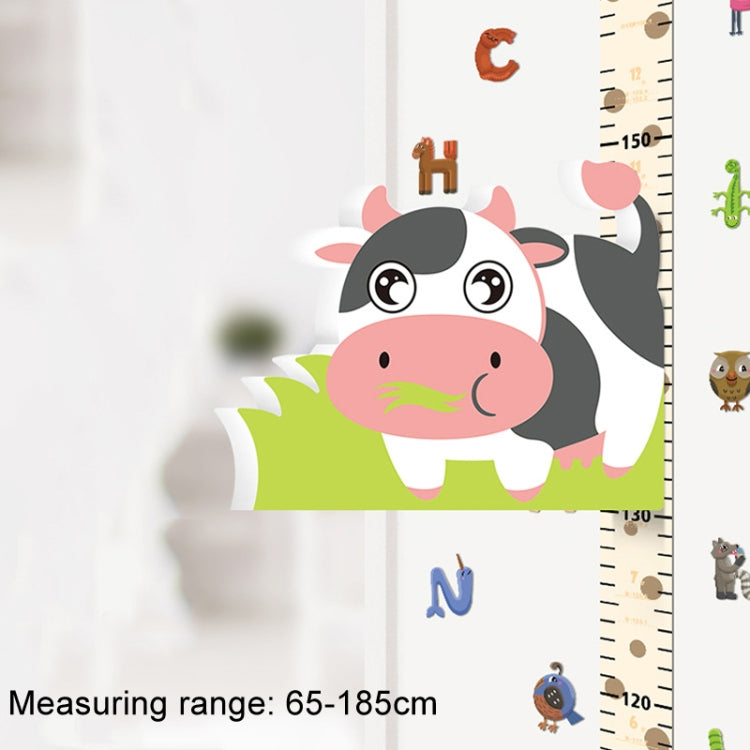 3D Height Paste Children Height Measurement Ruler Magnetic Suction Cartoon Wall Stickers Can Be Removed(Little Cow Sticker Model) - Sticker by buy2fix | Online Shopping UK | buy2fix