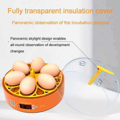 6-Eggs Small Household Experimental Children Smart Chicken Incubators, Spec: Dual-electric Automatic UK Plug - Incubators by buy2fix | Online Shopping UK | buy2fix