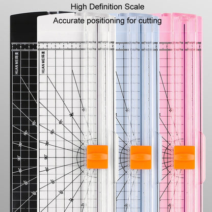 HUANMEI For A3 A4 A5 Paper Cutter With Pull-out Ruler DIY Small Portable Photo Die Cutting Machine(Pink) - Paper Trimmer by HUANMEI | Online Shopping UK | buy2fix