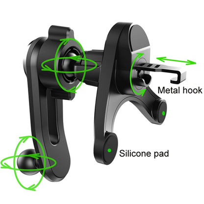 Car Air-conditioning Vent Y-shaped Base Mobile Phone Holder, Color: Ninth Generatio Green - Car Holders by buy2fix | Online Shopping UK | buy2fix