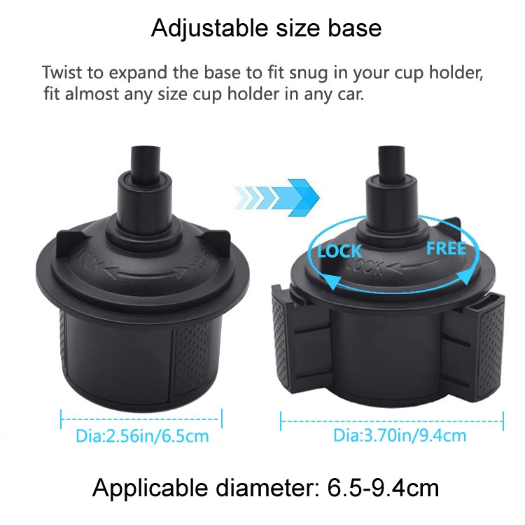 Car Water Cup Holder Short Hose Mobile Phone Holder - Car Holders by buy2fix | Online Shopping UK | buy2fix