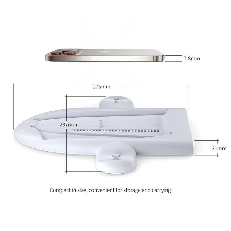 For PS5 Slim Console DOBE Multifunctional Charging Base with RGB Light - Charger & Power by DOBE | Online Shopping UK | buy2fix