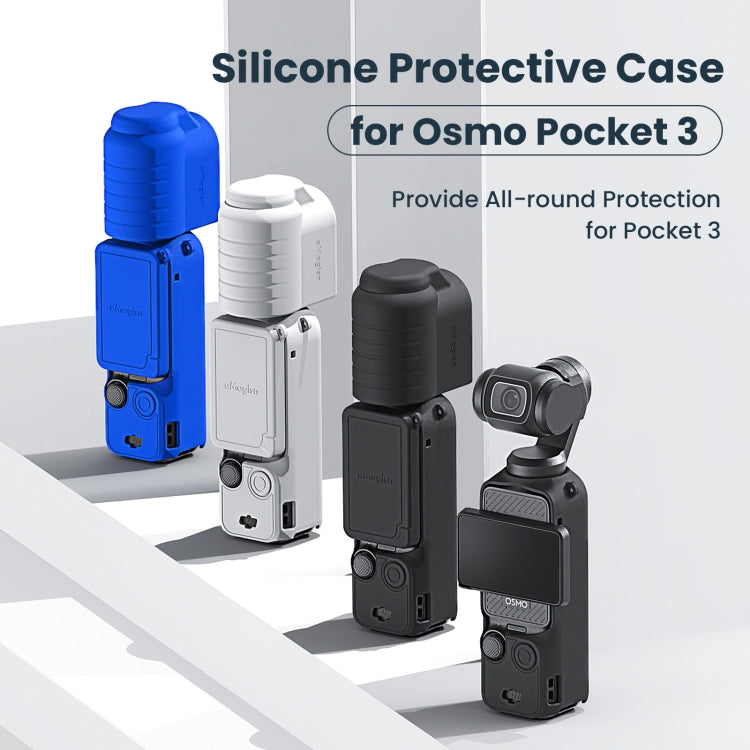 For DJI Osmo Pocket 3 AMagisn Silicone Protection Case Movement Camera Accessories, Style: 7 In 1 Black - Case & Bags by aMagisn | Online Shopping UK | buy2fix