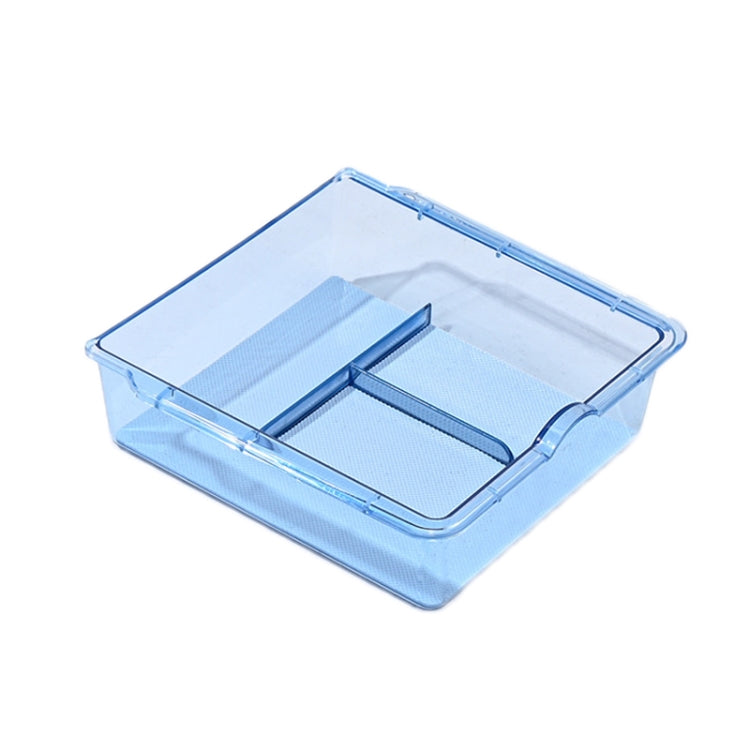 For 2023.9 Tesla Model3 Silicone Double-Layer Storage Box, Color: Blue Armrest Box - Stowing Tidying by buy2fix | Online Shopping UK | buy2fix