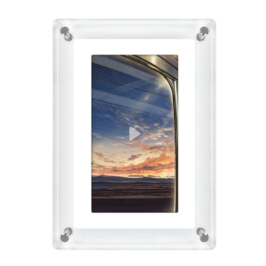 5 Inch HD Digital Photo Frame Crystal Advertising Player 1080P Motion Video Picture Display Player(EU Plug) - 1.5-7.0 inch by buy2fix | Online Shopping UK | buy2fix