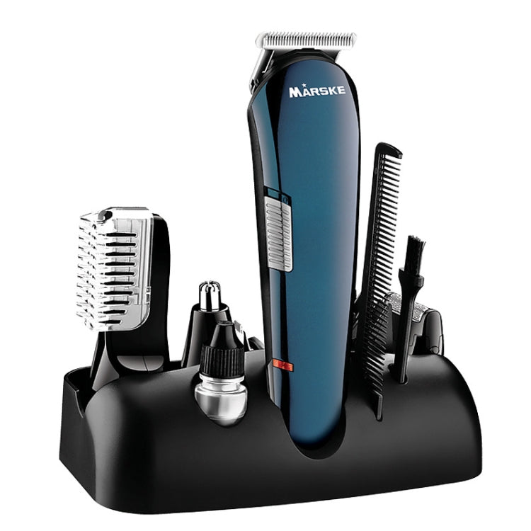MARSKE MS-5006 5 In 1 Electric Hair Clipper Razor Nose Hair and Eyebrow Trimmer USB - Hair Trimmer by MARSKE | Online Shopping UK | buy2fix