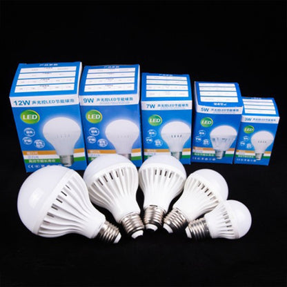 E27 LED Sound/Light Control Bulb Stair Corridor Human Body Sensor Light, Power: 5W(Engineering) - LED Blubs & Tubes by buy2fix | Online Shopping UK | buy2fix