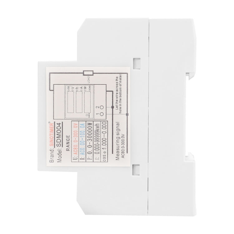 SINOTIMER SDM004 Din Rail AC Voltage Current Time Power Electricity Multi-Function Detection Meter - Current & Voltage Tester by SINOTIMER | Online Shopping UK | buy2fix