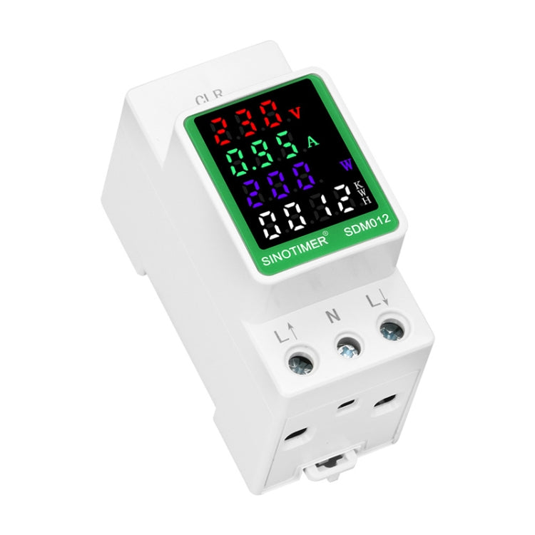 SINOTIMER DIN Rail AC Digital Display Current Voltage Power Electricity Multi-Function Tester, Model: SDM012-RS485 - Current & Voltage Tester by SINOTIMER | Online Shopping UK | buy2fix