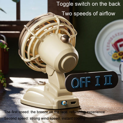 Mini Office Desktop Silent Electrical Fan Desktop Outdoor USB Retro Fan(Pink) - Electric Fans by buy2fix | Online Shopping UK | buy2fix