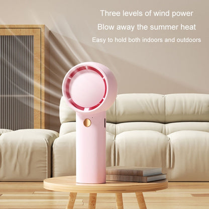 Mini Turbo Handheld Electrical Fan Portable USB Rechargeable Small Fan(Light Brown) - Electric Fans by buy2fix | Online Shopping UK | buy2fix