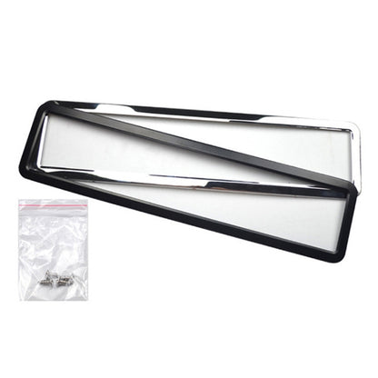 European/Russian/Ukrainian Stainless Steel License Plate Frame(8K Mirror) - License Plate Covers & Frames by buy2fix | Online Shopping UK | buy2fix