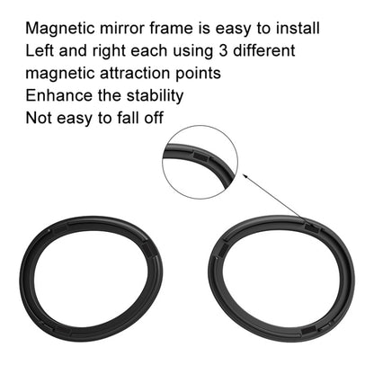 For Apple Vision Pro Magnetic Frame VR Glasses Smart Accessories, Style: 1.56 Refractive Index Frame+0-200 Degree Lens - VR Accessories by buy2fix | Online Shopping UK | buy2fix
