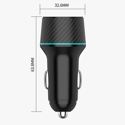 QIAKEY Dual Fast Charging Charger One To Two Cigarette Lighter, Size: TH229 95W(Black) - Car Charger by QIAKEY | Online Shopping UK | buy2fix