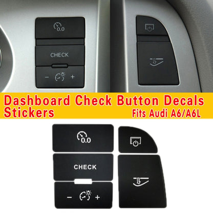 For Audi A6/A6L 2005-2011 Central Control Button Repair Sticker(For Right Driving) - Decorative Sticker by buy2fix | Online Shopping UK | buy2fix