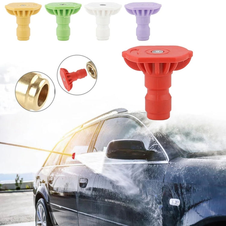 High-pressure Car Washer Nozzle Fan-shaped 1/4 Quick Plug Connector Water Rifle Parts, Specification: 0 Degree (1.1 Nozzle) - Car Washer & Accessories by buy2fix | Online Shopping UK | buy2fix