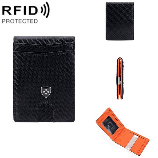 Baellerry RFID Anti-Theft Multi-Card Slot Contrasting Color Wallet Card Holder(Black Orange) - Antimagnetic RFID Package by Baellerry | Online Shopping UK | buy2fix