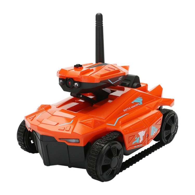 Tank Car Toys 720P HD Camera RC Car With Real-time Surveillance With Remote Controller(Orange) - RC Cars by buy2fix | Online Shopping UK | buy2fix