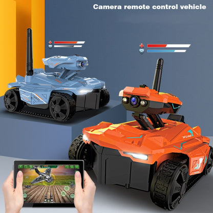 Tank Car Toys 720P HD Camera RC Car With Real-time Surveillance With Remote Controller(Orange) - RC Cars by buy2fix | Online Shopping UK | buy2fix