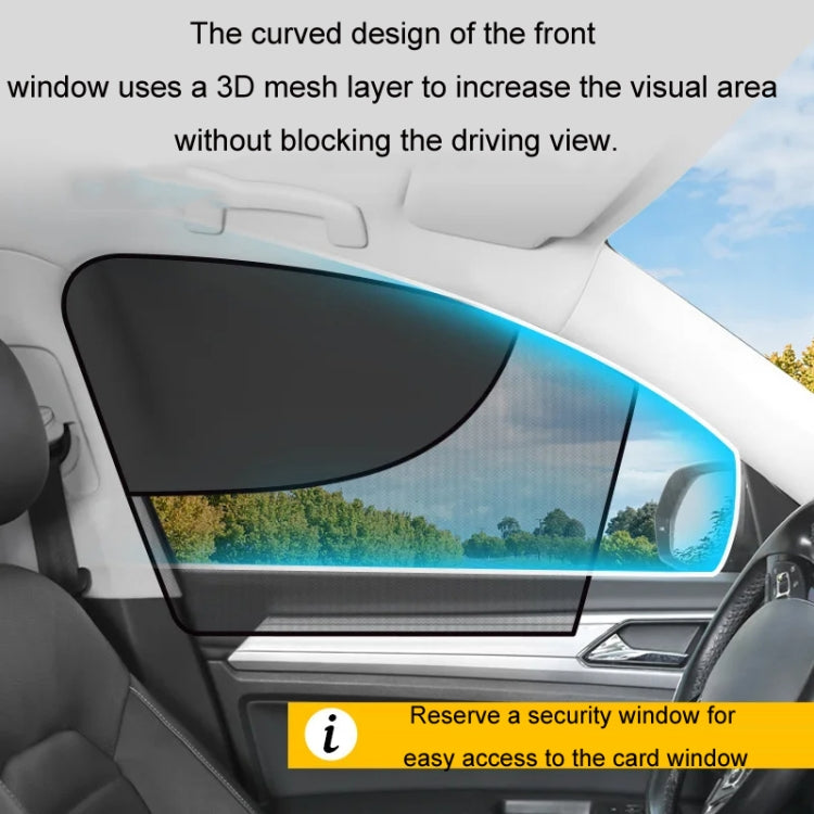 Car Magnetic Summer Sun Protection Insulating Privacy Curtain, Specification: Main Driver Arc - Window Foils & Solar Protection by buy2fix | Online Shopping UK | buy2fix