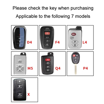 For Toyota Car Key Cover Multifunctional Keychain Anti-lost Number Plate, Style: P4 - Car Key Cases by buy2fix | Online Shopping UK | buy2fix