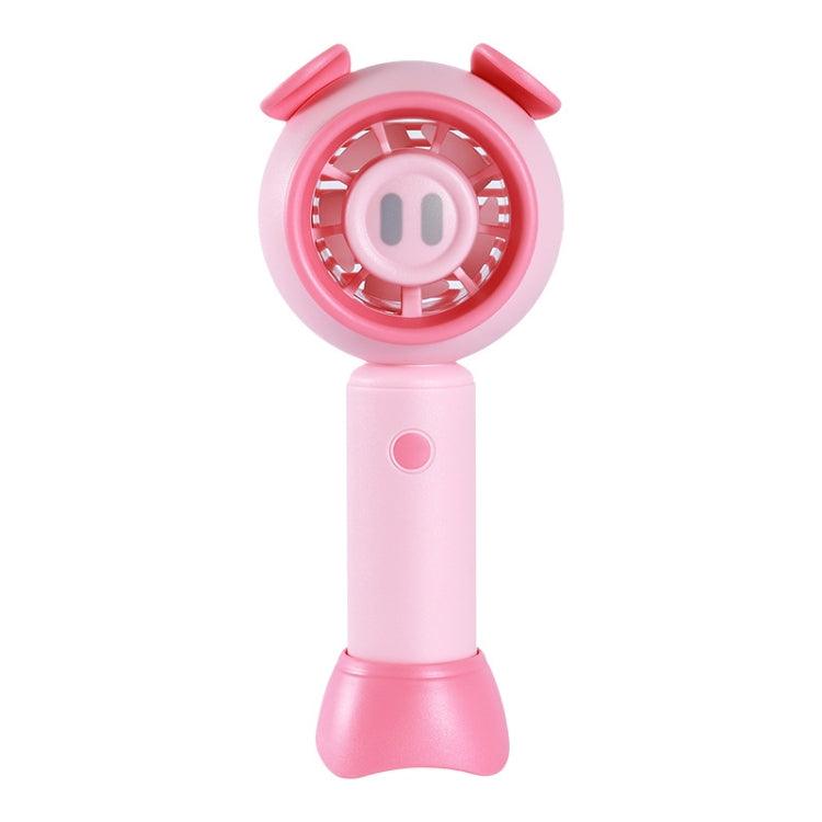 USB Handheld Fan Mini Portable Desktop Cute Cartoon Fan(Pink Pig) - Electric Fans by buy2fix | Online Shopping UK | buy2fix