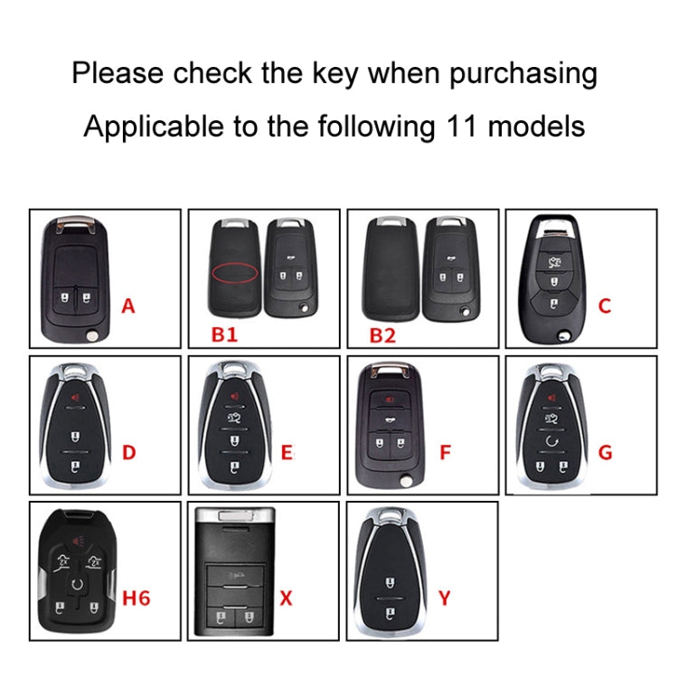 For Chevrolet Car Key Cover Multifunctional Keychain Anti-lost Number Plate, Style: H6 - Car Key Cases by buy2fix | Online Shopping UK | buy2fix