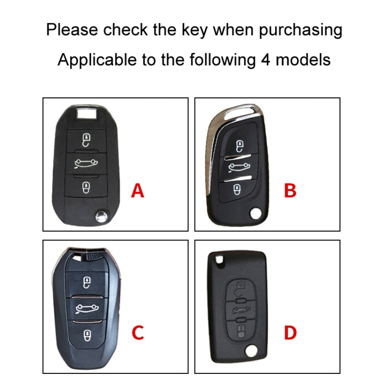 For Citroen Car Key Cover Multifunctional Keychain Anti-lost Number Plate(D) - Car Key Cases by buy2fix | Online Shopping UK | buy2fix