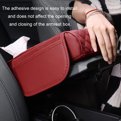 Car Armrest Box Booster Pad Widened Interior Tissue Box, Color: Brown - Stowing Tidying by buy2fix | Online Shopping UK | buy2fix