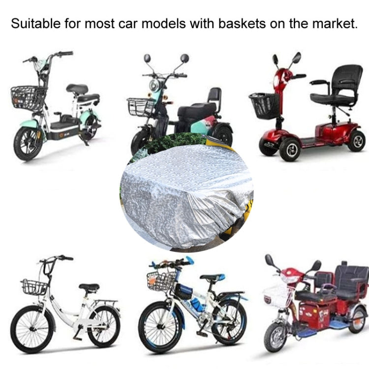 Battery Car Front Basket Rain Cover Bicycle Basket Waterproof Bag Universal, Size: Super Large(Blue) - Raincoat by buy2fix | Online Shopping UK | buy2fix