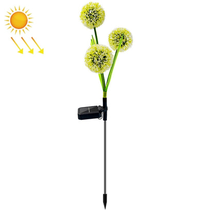 Dandelion Lawn Ground Plug Light Decoration Outdoor Solar LED Garden Lights, Model: 3 Head - Solar Lights by buy2fix | Online Shopping UK | buy2fix