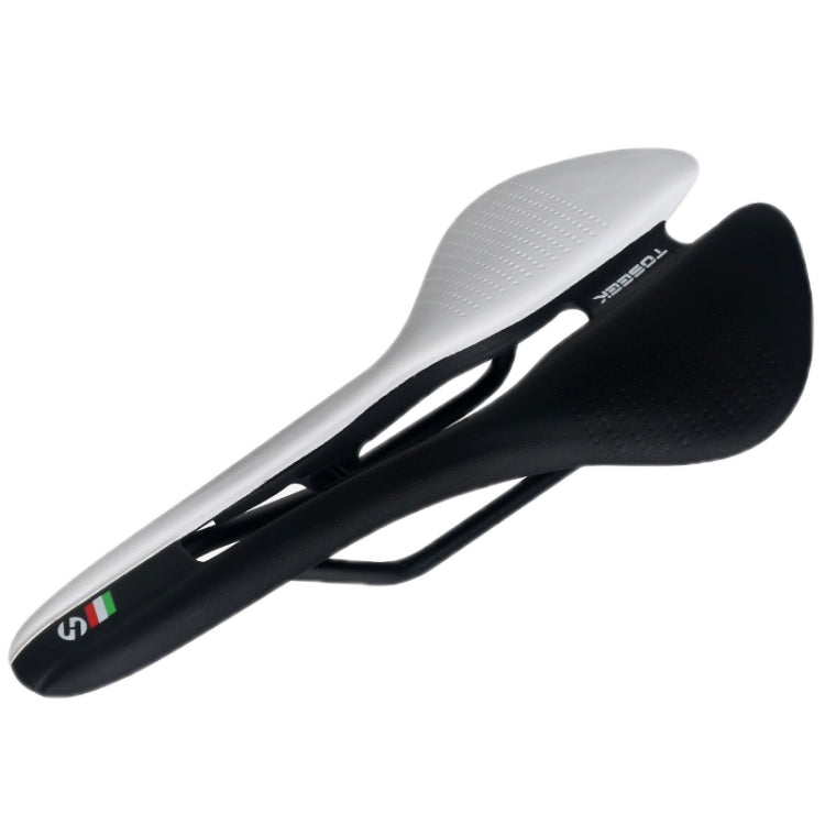 TOSEEK Mountain Bike Saddle Road Bicycle Seat Accessories, Color: Black White - Bicycle Saddle by TOSEEK | Online Shopping UK | buy2fix