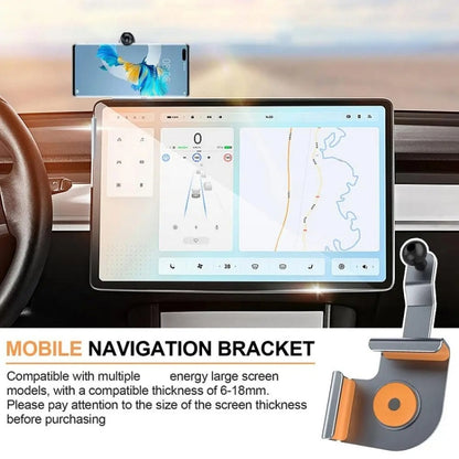 Car Screen Phone Holder Base For Tesla Model 3 And Other Models, Model: Base + Magnetic Stand - Car Holders by buy2fix | Online Shopping UK | buy2fix