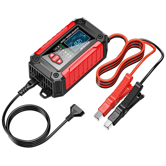 FOXSUR Cars Motorcycles 12V Lithium Cattery Charger With Battery Detection(EU Plug) - Battery Charger by FOXSUR | Online Shopping UK | buy2fix
