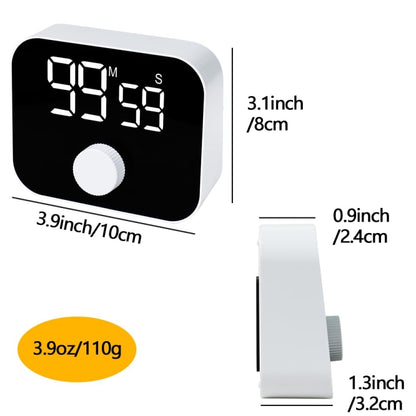 YS LED Rotating Timer IlSent Kitchen Time Manager(White) - Digital Countdown by YS | Online Shopping UK | buy2fix