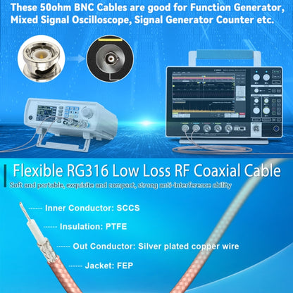 15cm BNC Male to Male RG316 RF Connection Cable BNC Extension Cable - Cable by buy2fix | Online Shopping UK | buy2fix