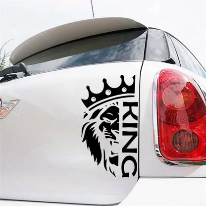 Lion Crown Car Decorative Sticker(Black) - Decorative Sticker by buy2fix | Online Shopping UK | buy2fix