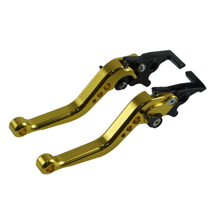 1pair Motorcycle CNC Six Speed Dual Disc Brake Handlebar Cowl Adjustable Electric Bike Brake Lever(Gold) - Motorbike Brakes by buy2fix | Online Shopping UK | buy2fix