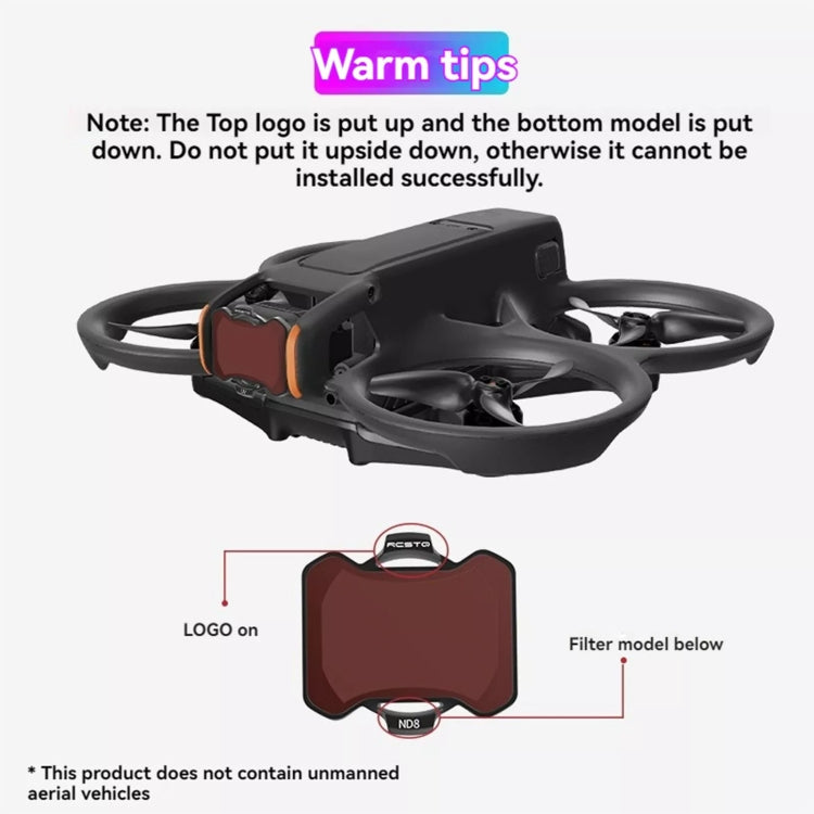 For DJL Avata RCSTQ Crossing Machine Filter Protective Mirror Accessories, Style: ND32 -  by RCSTQ | Online Shopping UK | buy2fix