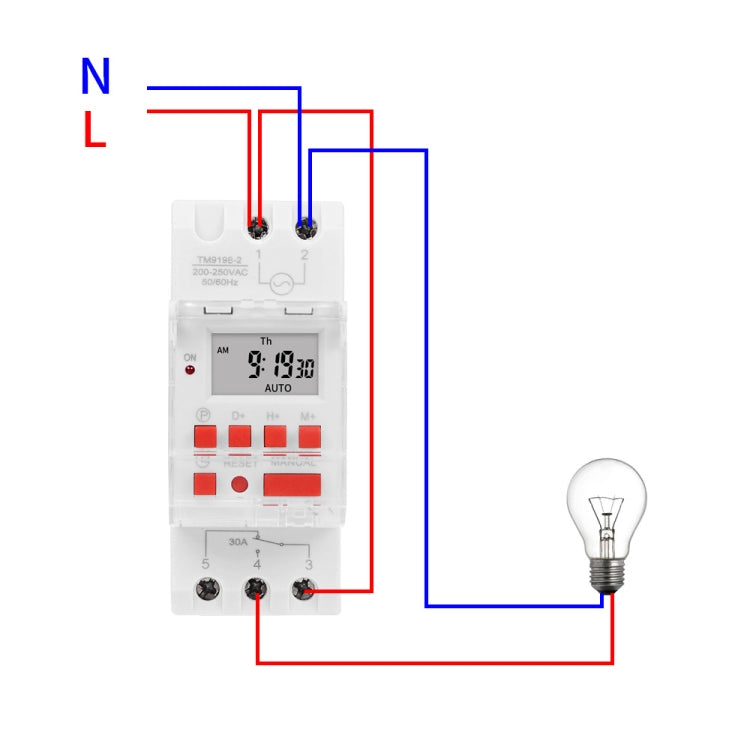 SINOTIMER TM919B-3 24V 30A Programmable Digital Timer Switch Automatic Cycle Timing Controller - Switch by SINOTIMER | Online Shopping UK | buy2fix